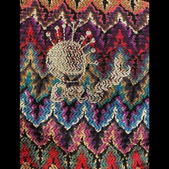 Multicolor Chevron Pattern Dress - Picture 6 of 7